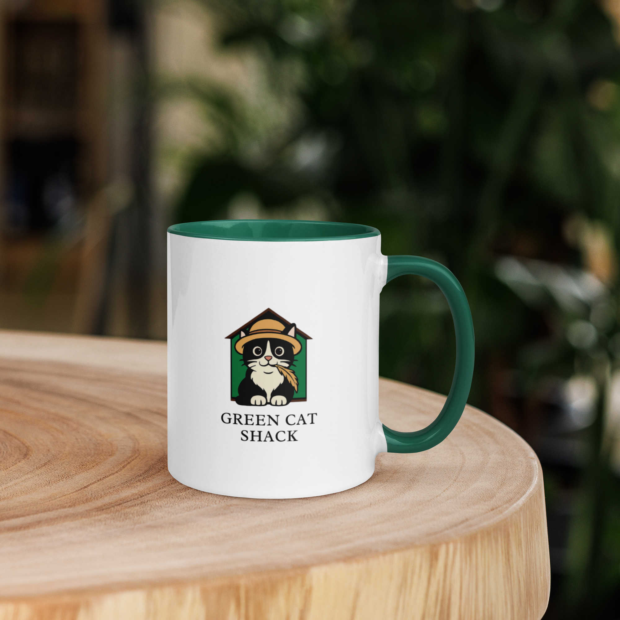 Catshack Logo - Mug with Color Inside - Image 3